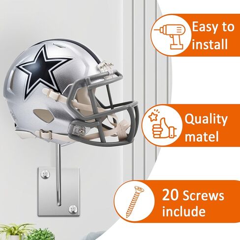 tutata Mini Helmet Display Holder, Mini Helmet Rack Wall Mount, Mini Helmet Organizer- 10 Pack in Saudi Arabia