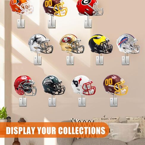tutata Mini Helmet Display Holder, Mini Helmet Rack Wall Mount, Mini Helmet Organizer- 10 Pack in Saudi Arabia