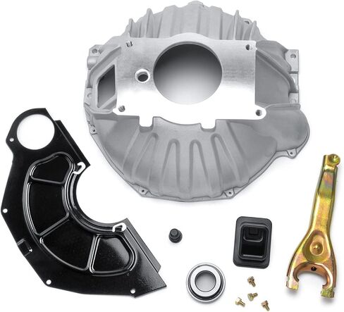 3899621 - مجموعة مبيت الجرس GM 621 SBC BBC GM 11 تطبيقات القابض اليدوية من الألومنيوم مع غطاء فحص دولاب الموازنة، ومحمل إصدار القابض، والكرة المحورية، وشوكة القابض والتمهيد 1959-1988 تشيفي in Kuwait