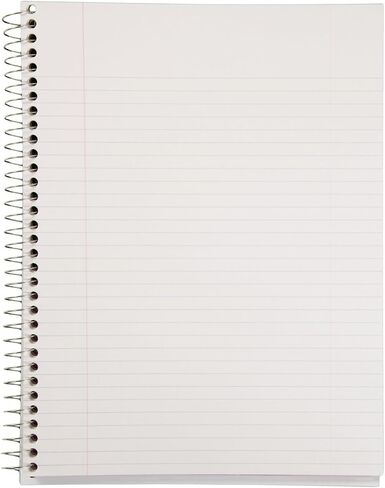 Mead Spiral Notebook, 3 Subject, College Ruled Paper(05748), 120 Sheets, 10-1/2" x 8", Assorted Color - 1 Count in Saudi Arabia