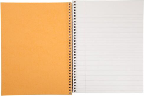 Mead Spiral Notebook, 3 Subject, College Ruled Paper(05748), 120 Sheets, 10-1/2" x 8", Assorted Color - 1 Count in Saudi Arabia