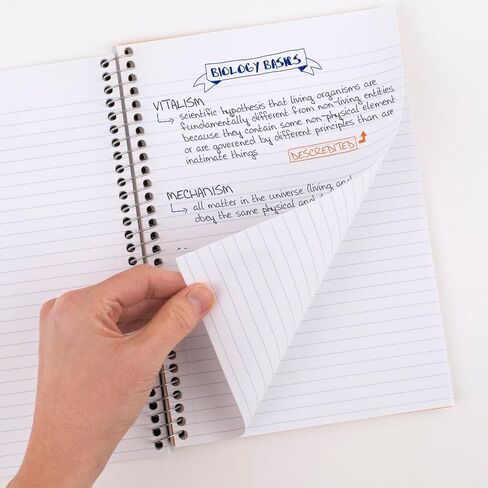 Five Star Small Spiral Notebook, 5 Subject, College Ruled Paper, 180 Sheets, 9-1/2" x 6", Color Will Vary, 1 Count (06184) in Saudi Arabia