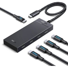 UGREEN Powered USB C Hub, PD 100W 10Gbps 5 in 1 USB C 3.2 Adapter with 4 USB-C 3.2 & 100W PD Ports, USB C Splitter for MacBook Pro/Air, iPad Pro, iPhone 15/15 Pro Max, Surface, PC, Laptops and More