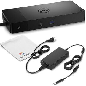 Dell WD22TB4 Thunderbolt 4 Docking Station Bundle - Includes Dell WD22TB4 Thunderbolt 4 Universal Dock, 180W Power Adapter, Microfiber Cloth, USB C Laptop Docking Station (New)