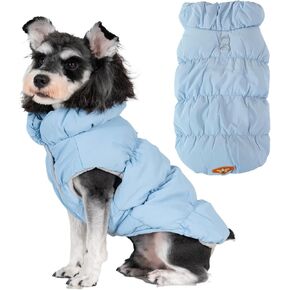 Cat Dog Winter Coat Puppy Dog Snowsuit Dog Jacket Dog Sweater Dog Vest Waterproof Windproof Warm Dog Cold Weather Coats Dog Clothes with Built in Harness for Small Medium Dogs Cats Pink S