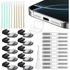 (10-Pack) USB C Dust Plug, Phone Accessories for iPhone 16 15 Plus/Pro/1Pro Max, Type C Anti Dust Plug Cover Charging Port Protector Cap, Speaker Cover for iPhone (Silver)