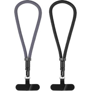 2 Pcs Cell Phone Lanyard with 2 Patch, Cell Phone Hand Wrist Strap Universal Wristlet Strap Compatible with Phone Case