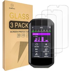 Mr.Shield Screen Protector compatible with Garmin Edge 1050 [Tempered Glass] [3-PACK] [Japan Glass with 9H Hardness]