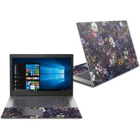MightySkins Skin Compatible with Lenovo Ideapad 330 17" (2018) - Midnight Blossom | Protective, Durable, and Unique Vinyl Decal wrap Cover | Easy to Apply, Remove, and Change Styles | Made in The USA