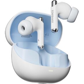ZIPFORCE True Wireless Earbuds, Fully in-Ear Bluetooth 5.3 Headphones 4-Mics ANC ENC Clear Call, Bluetooth Earbuds Touch Control 40 Playtime, IPX6 Waterproof TWS, Light-Weight Earphones, Black