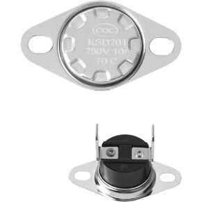 KSD201 70-0 Universal GE Microwave Thermostat Fuse, Thermal Fuse, Water Heater and Other Normally Closed Temperature Control switches