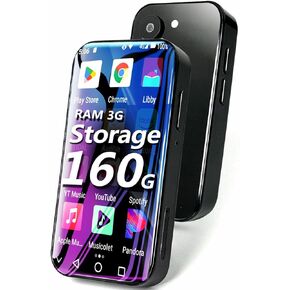 256GB MP3 Player with Bluetooth WiFi 4G Internet, Mini MP3 MP4 Player with Spotify, 3.0 Touchscreen Digital Music Player with Amazon music, Portable Android MP3 Player with YouTube, Google Play,Camera