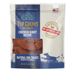 Blue Buffalo Top Chews Natural Chicken Jerky, 48 Ounces