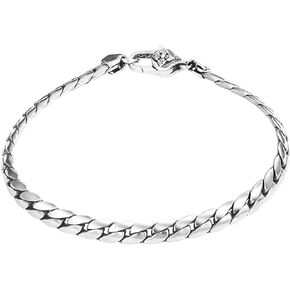 Italian Handmade Sterling Silver Mens Bracelets | Solid S925 Chain Bracelets for Men | Men's Silver Bracelet Gift for Dad, Boyfriend, Son, My Man