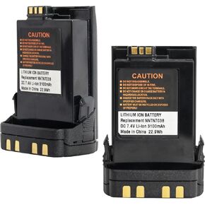 NNTN7038 PMNN4486 Non IMPRES 3100mAh 7.4v Lithium Battery for APX8000 APX7000 APX6000 APX8000XE APX7000XE APX6000XE SRX2200 (2 Pieces)