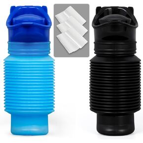 Pee Bottles For Men, Collapsible Pee Bottle With Disposable Bags, Portable Emergency Urinal For Men And Women, 750ml, Leakproof, 2-Pack Set Pee Bottle Suitable For Road Trips, Camping And Traffic Jams