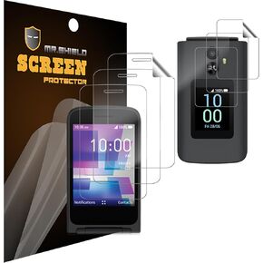 Mr.Shield Screen Protector compatible with TCL FLIP 3 Premium Clear 3-Pack [6 Pcs] (PET Material)