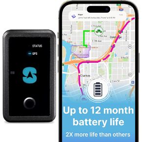 Spytec GPS MAX 12 Month Weatherproof Long Term Tracker w/Magnetic Mount for Cars, Vehicles, Loved Ones, Equipment, Trailers, RV - Unlimited Worldwide Real-Time GPS Tracking - Low Cost Plan