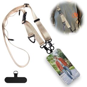 Phone Lanyard Crossbody Phone Strap Adjustable Cell Phone Lanyard Neck Lanyards for Keys ID Badges Wallet Camera