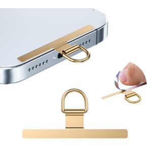 Phone Tether Tab 2pcs,0.2mm Ultra-thin Phone Metal Patch,Universal Phone Lanyard Patch for most phone