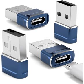 USB to USB C Adapter 4 Pack,Type-C Female to USB A Male Carplay Car Play Charger USB C to USB Adapter for iPhone 16 Pro Max 15 Airpod iPad 10 Air Mini 7 Samsung Galaxy S24 Ultra S23 Google Pixel 9 8