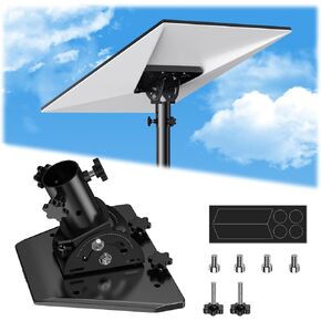 Starlink Gen 3 Pipe Adapter, Starlink Pole Mount Kit Adapter for Starlink Gen 3(V3) Standard and Enterprise Dish, 160° Tilt Adjustable Starlink Gen 3 Roof Mount Plate Mount Pole Pipe Adapter