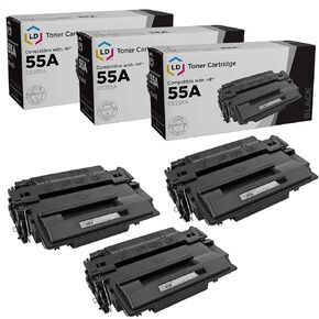 LD Products Compatible Replacement for HP 55A 55X CE255A CE255X Toner Cartridge for Laserjet P3015 P3015dn P3015x HP Laserjet Pro 500 MFP M521dn M521dw M521 M525 Toner Printer (SY Black, 3-Pack)