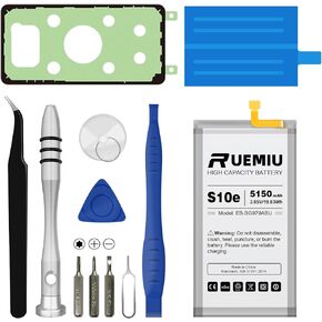 5150mAh Battery for Samsung Galaxy S10E,Upgraded High Capacity fit for S10E Model SM-G970U/U1 SM-G970F SM-G970W with Complete Repair Tool Kits