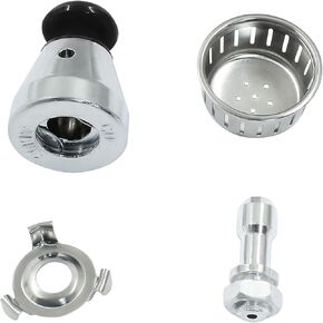 Universal Pressure Cooker Relief Jigger Valve, Black Pressure Cooker Safe Regulator 80KPA Replacement Exhaust Valve with Anti-Blocking Accessories and Exhaust Rod (2 Kits)
