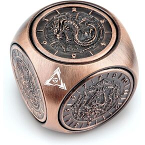 Haxtec Spinner Dice 7-in-1 Metal DND Dice Set Unique Dice Spinner Goblins Metal D&D Dice for Dungeons and Dragons DND Gifts- Dice King