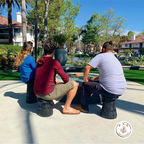 [USA Brand] Heavy Duty Upgraded Portable Folding Stool with TWO Designs - Retractable Collapsible Telescopic Seat for Adults/Kids - Compact Lightweight Adjustable Work Chair - Perfect for Travel in Saudi Arabia