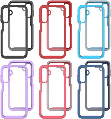 Transparent Back Case Compatible for Gabb Phone 4 Pro, Compatible with Gabb 4Pro Case Non-Yellowing Crystal Clear Anti-Fingerprint Hard PC Back+Anti-Slip Shockproof TPU Bumper Rugged, Black in Saudi Arabia