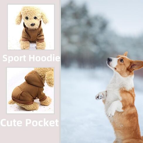 Small Dog Outfits Christmas Hooded Medium Size Dog Sweaters Shih Tzu Clothes Puppy Boy Custume Mini Dachshund Hood M in Saudi Arabia