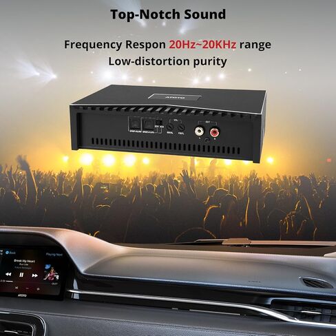 ATOTO CA-AEC03 Class D Compact Digital Car Amplifier, Dual SPDIF, 4 Channel, RMS 4x55W, Full Range, 4-8 Ohms Stable,for ATOTO A6, F7, S8, Aftermarket and Factory Stereos (Not for P5, P8, P9) in Saudi Arabia