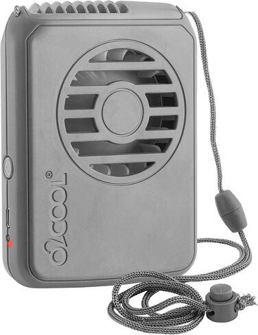 O2COOL Personal Travel Rechargeable Battery Powered Neck Cooling Fan, 2-Pack (Pink/Gray) in Saudi Arabia