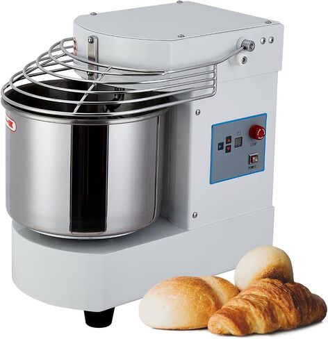GAOMON Commercial Food Mixer, 10.5 Qt Dual Rotating Dough Kneading Machine with Stainless Steel Bowl, Security Guard, Timer, 650W Baking Equipment for Restaurant, Pizzeria in Saudi Arabia