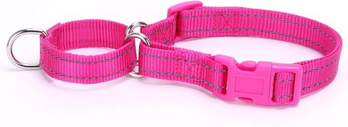 أطواق مارتينجال للكلاب - طوق كلب عاكس مع إبزيم سريع التحرير، حل تدريب من النايلون قابل للتعديل للكلاب الكبيرة والمتوسطة والصغيرة (M، أخضر) in Kuwait