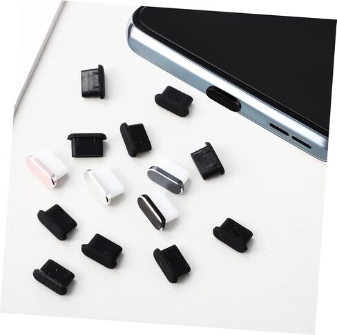 Artibetter 14 قطعة قابس مقاوم للماء USB c التوصيل سيليكون نوع c المقابس الصغيرة USB c التوصيل منافذ الهواتف قبعات USB c مكافحة غطاء الهاتف ميناء الشحن حماة S23 سدادة مطاطية للشحن المعدني in Saudi Arabia