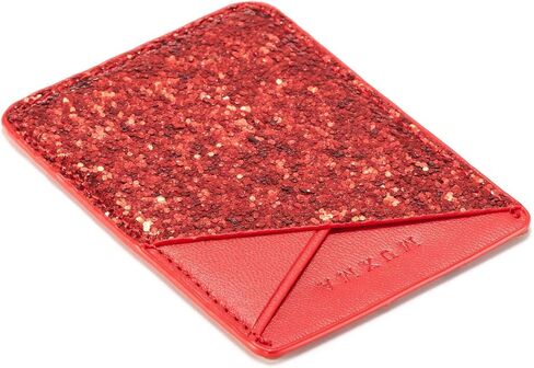 حامل بطاقات الهاتف الخلوي، محفظة لاصقة لامعة لبطاقة الهوية الائتمانية ومحفظة وجيب على الهاتف الذكي/الأجهزة اللوحية لهواتف iPhone وAndroid وSamsung Galaxy in Kuwait