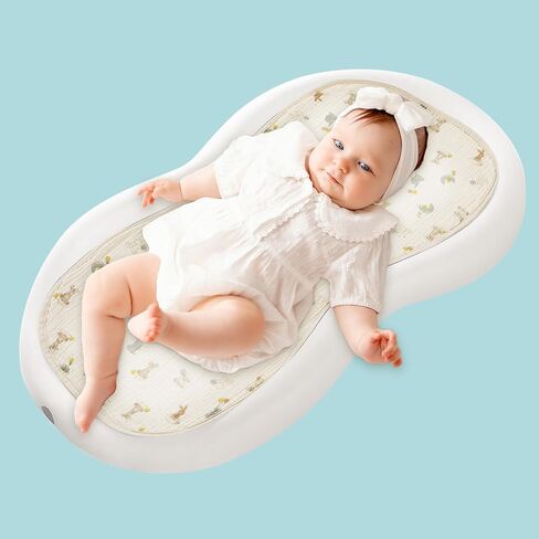 HOMBYS Changing Pad Liner Fits for Changing Pad,Washable Baby Changing Pad Cover Waterproof,100% Cotton Muslin Changing Table Pad,3 Pack,Cream White,Ginger,Rainbow in Kuwait