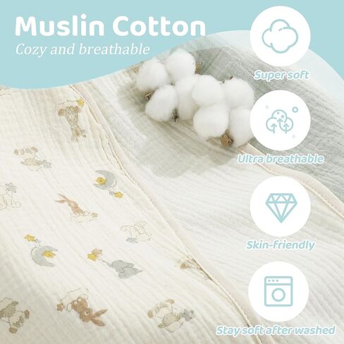 HOMBYS Changing Pad Liner Fits for Changing Pad,Washable Baby Changing Pad Cover Waterproof,100% Cotton Muslin Changing Table Pad,3 Pack,Cream White,Ginger,Rainbow in Kuwait