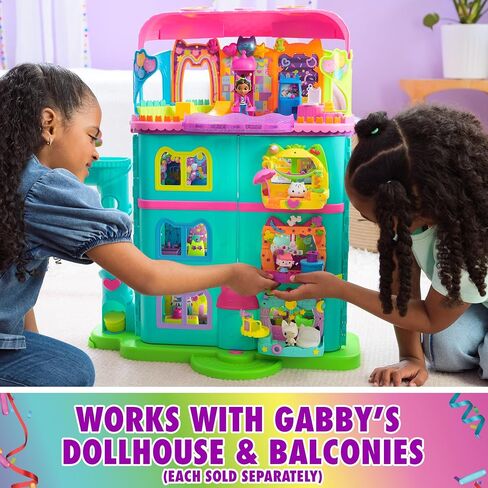 Gabby's Dollhouse, Cakey’s Fruit Smoothie Balcony Playset, 8-Pcs with Toy Figures, Dollhouse Accessories & Sensory Play, Kids Toys for Girls & Boys 3+ in Kuwait