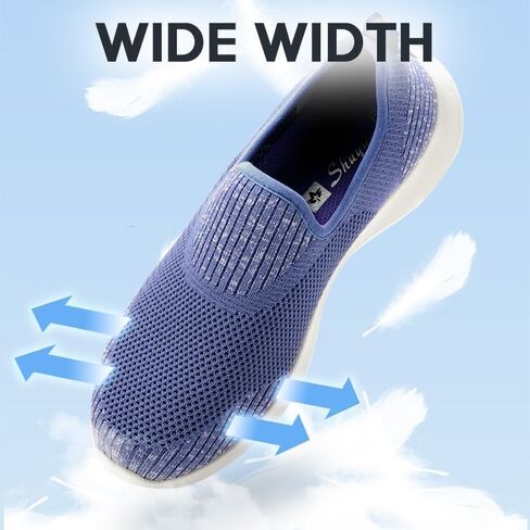 OZIO Wide Width Walking Shoes for Women, Slip on Breathable Natural Soft Dress Sneakers, Wide Comfortable Barefoot Flat Tennis Shoes for Women, Minimalist Splay Zero Drop Shoes in Saudi Arabia