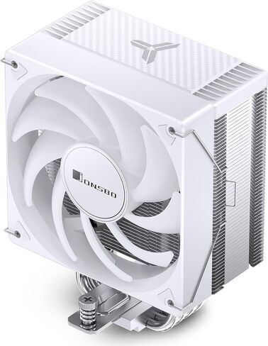JONSBO CR1000 EVO ARGB مبرد وحدة المعالجة المركزية الأبيض، تبريد وحدة المعالجة المركزية من السلسلة الصامتة، مبرد هواء مروحة وحدة المعالجة المركزية H154mm، 4 أنابيب حرارة نحاسية زعنفة ألومنيوم لـ AM4/AM5/Intel LGA1700، 120 مم PWM ARGB، غطاء علوي ARGB، أبيض in Kuwait