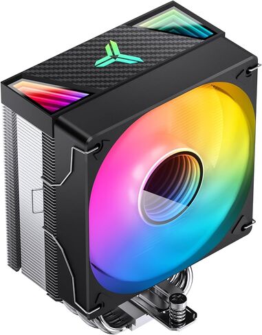 JONSBO CR1000 EVO ARGB مبرد وحدة المعالجة المركزية الأبيض، تبريد وحدة المعالجة المركزية من السلسلة الصامتة، مبرد هواء مروحة وحدة المعالجة المركزية H154mm، 4 أنابيب حرارة نحاسية زعنفة ألومنيوم لـ AM4/AM5/Intel LGA1700، 120 مم PWM ARGB، غطاء علوي ARGB، أبيض in Kuwait