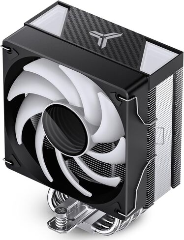 JONSBO CR1000 EVO ARGB مبرد وحدة المعالجة المركزية الأبيض، تبريد وحدة المعالجة المركزية من السلسلة الصامتة، مبرد هواء مروحة وحدة المعالجة المركزية H154mm، 4 أنابيب حرارة نحاسية زعنفة ألومنيوم لـ AM4/AM5/Intel LGA1700، 120 مم PWM ARGB، غطاء علوي ARGB، أبيض in Kuwait