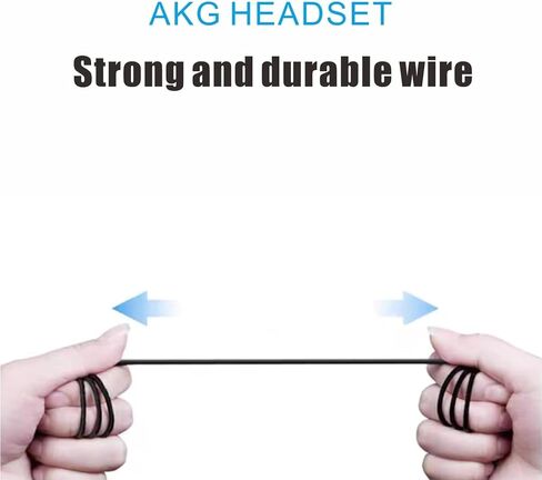 2024 New Stereo Headphones for Samsung Galaxy Galaxy S10, S10E, S10+, S8, S8+, S9, S9+, Note 9- Designed by AKG - 3.5 mm Jack with Microphone and Volume Buttons (Black) in Saudi Arabia