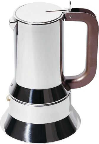 Alessi 9090/M - Design Stovetop Espresso Coffee Maker, 18/10 Stainless Steel, Mirror Polished, 10 cups in Saudi Arabia