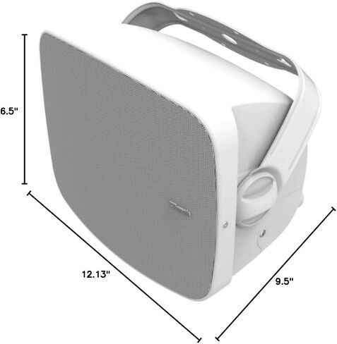 مكبر صوت Klipsch RSM-525 داخلي/خارجي، أبيض (زوج) - مكبرات صوت ثنائية الاتجاه مناسبة لجميع الأحوال الجوية - مكبر صوت IMG مقاس 5.25 بوصة ومكبر صوت على شكل قبة من التيتانيوم مقاس 1 بوصة in Kuwait