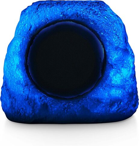 Emerson ERS-1002 Bluetooth Waterproof Outdoor Rock Speaker with Solar Charging, Dual Pairing, and Built-in Rechargeable Battery – Perfect for Outdoor Music, Pool Parties, and Garden Entertainment in Saudi Arabia
